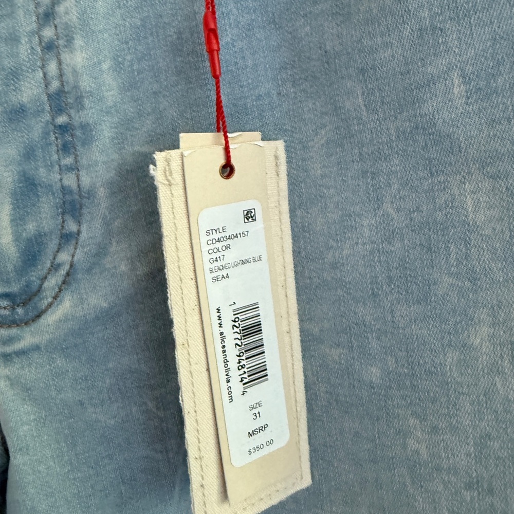 Alice + Olivia Beautiful Seamed Wide-leg Jeans - Picture 8 of 17